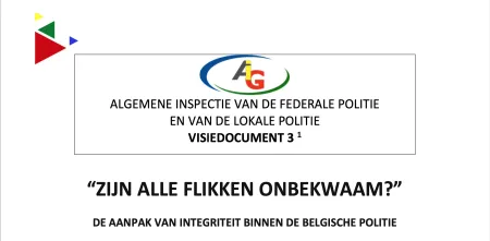 "Zijn alle flikken onbekwaam? De aanpak van integriteit binnen de Belgische politie" is de publicatie voor 2021.